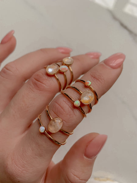 Moki Opal Ring