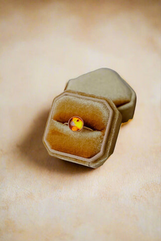 XL Amber Ring