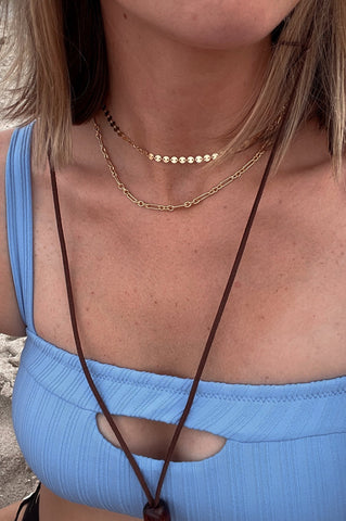 14k Gold / Sterling Silver Coin Choker