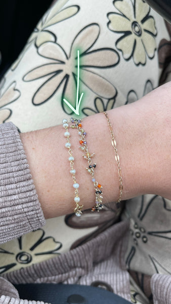Gemstone + Pearl Beaded Bracelets
