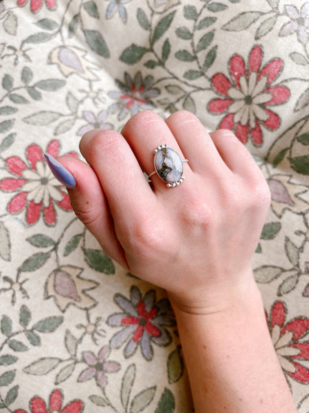 Victorian Pink Opal Ring