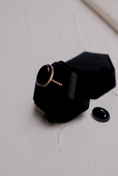 Victorian Black Onyx Ring