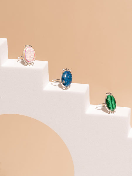Victorian Druzy Opal Ring