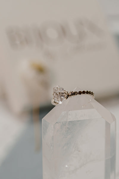 Viejo Herkimer Diamond Ring