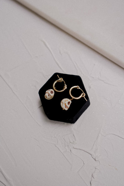 Skull Huggie Hoops